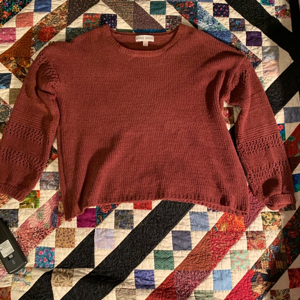 Crochet Detailed Super Soft Sweater